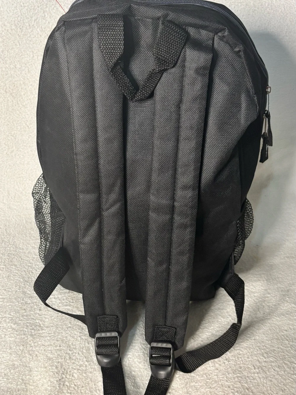 Classic Black Men's Backpack with Multiple Compartments